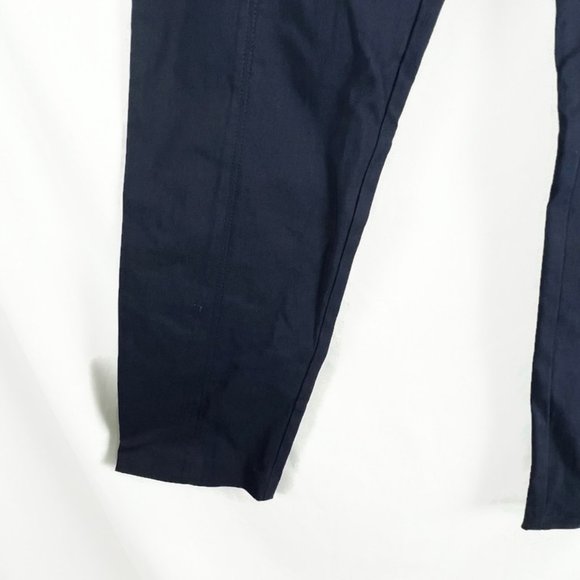 NWT Zac & Rachel Women's Slim Leg Short Dress Pants Size 10 Blue Pull On - Picture 3 of 7